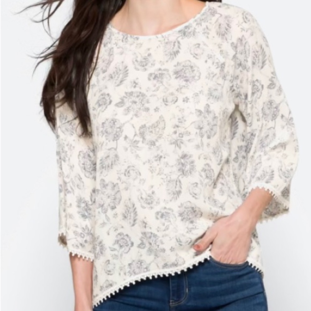 Papermoon Enola crochet detail top, Large.